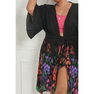 Anthropologie Gabrielle Plisse Robe